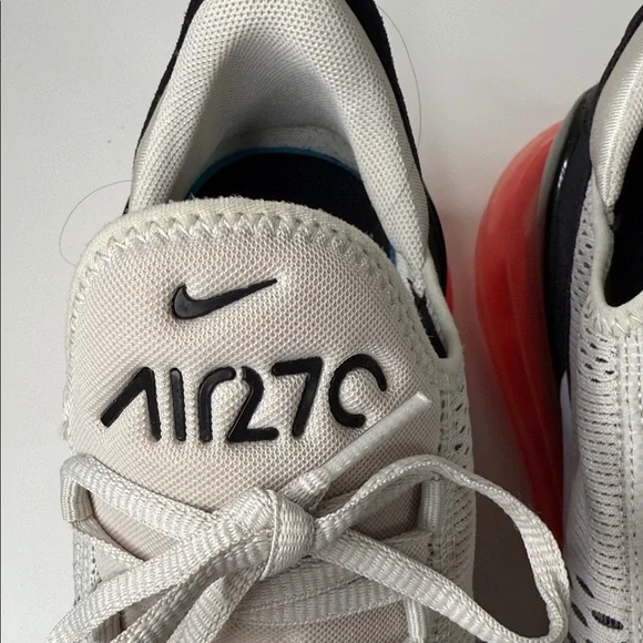 Nike Air Max 270 White and Black with Red Accents - Picture 7 of 8